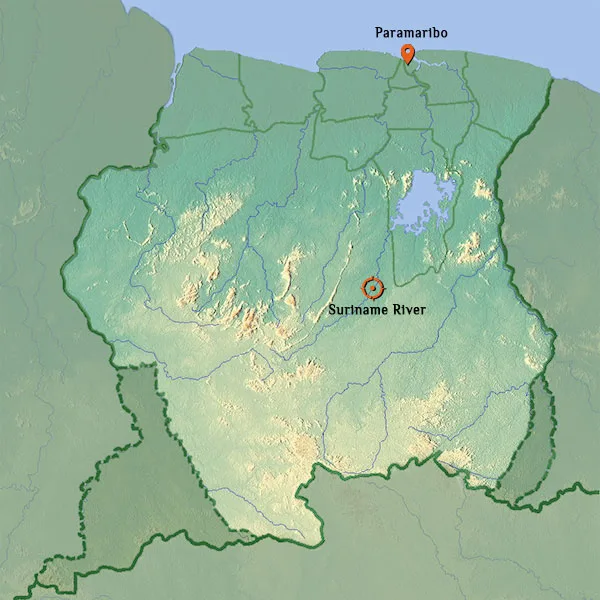 SurinameRiverMap