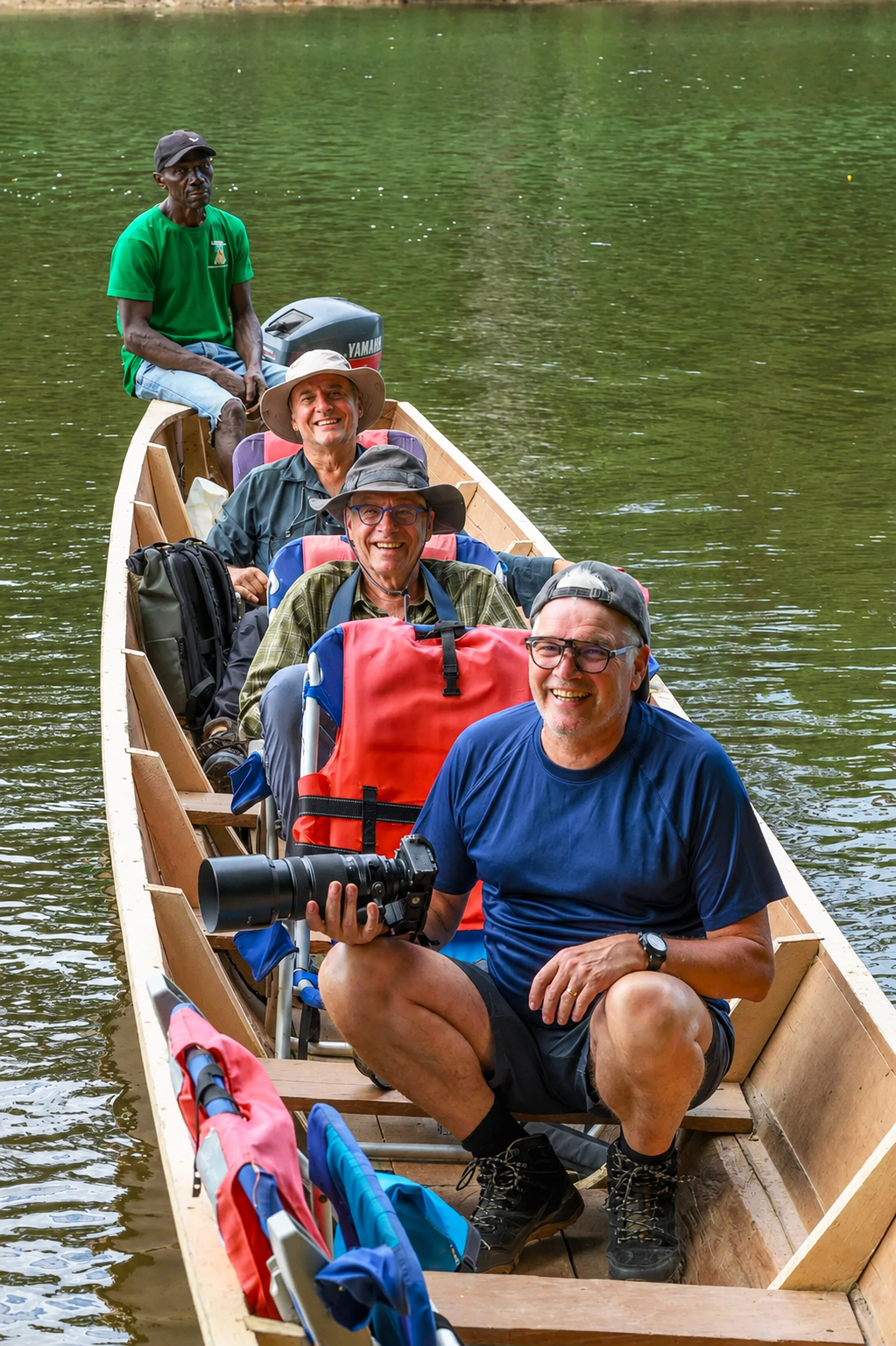 Travellers in a boat