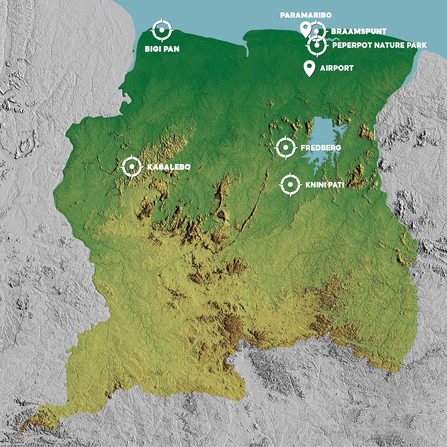 Map of locations